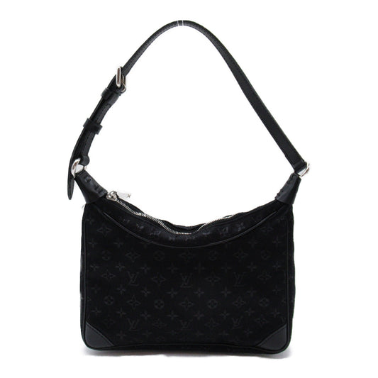 Louis Vuitton Little Bronze Accessories Bag PVC Coated Canvas Monogram Satin Black M92142