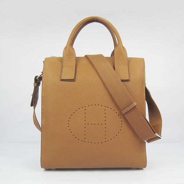 Luxury Hermes Toolbox 8076 Mens Coffee Bag