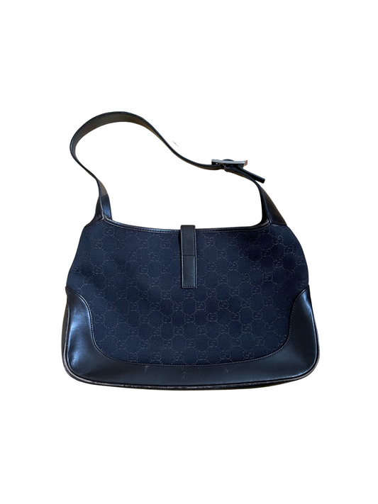 Gucci Lou Nylon Leather Shoulder Bag