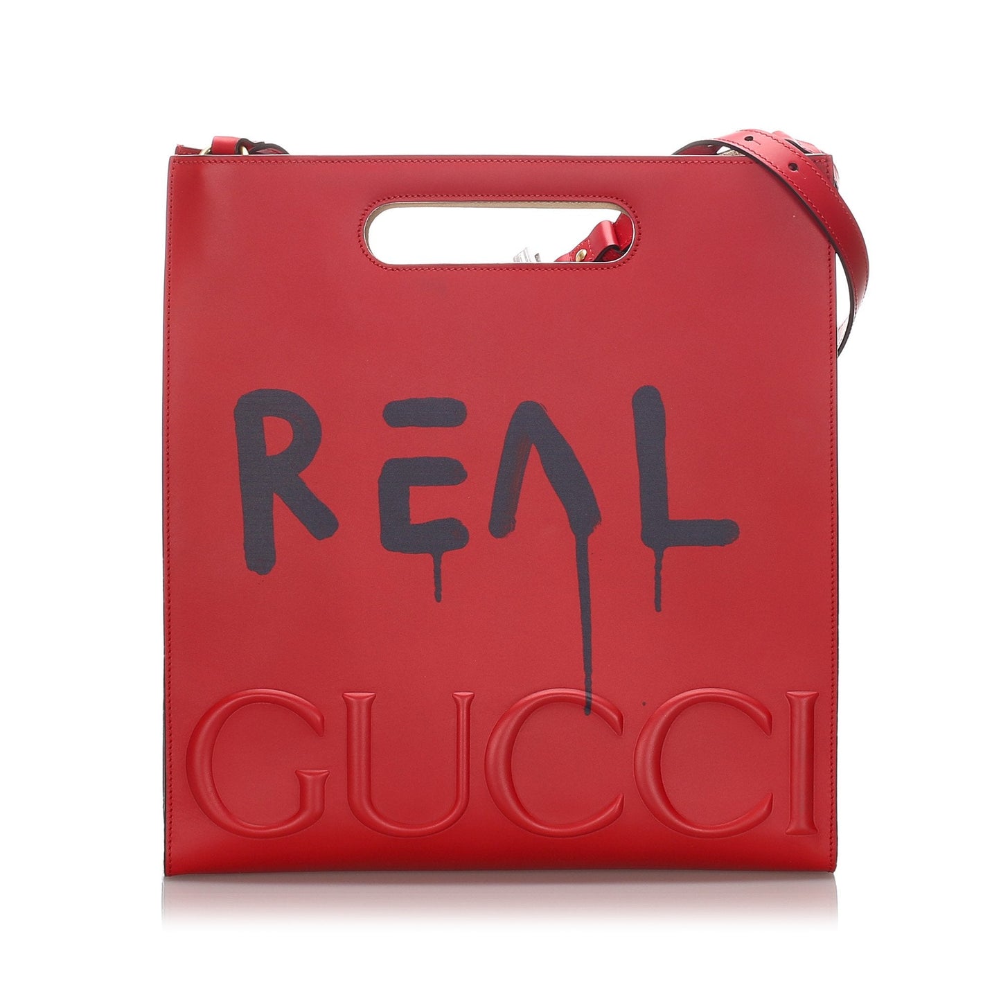 Gucci Red Leather Tote Style 3