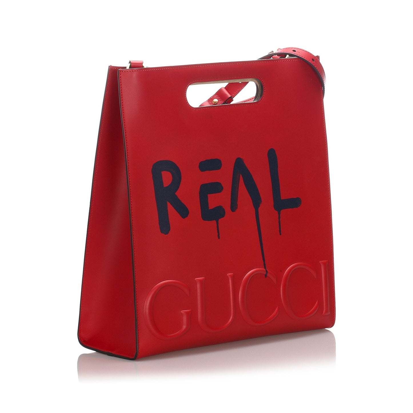 Gucci Red Leather Tote Style 3