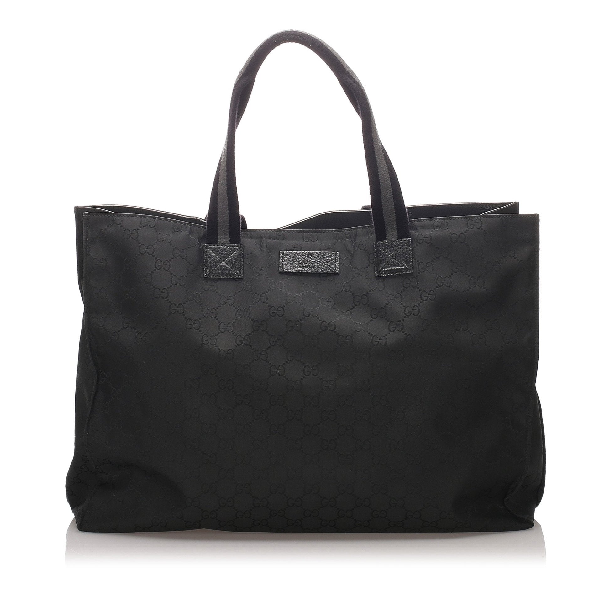 Gucci Black Canvas Tote Style 4
