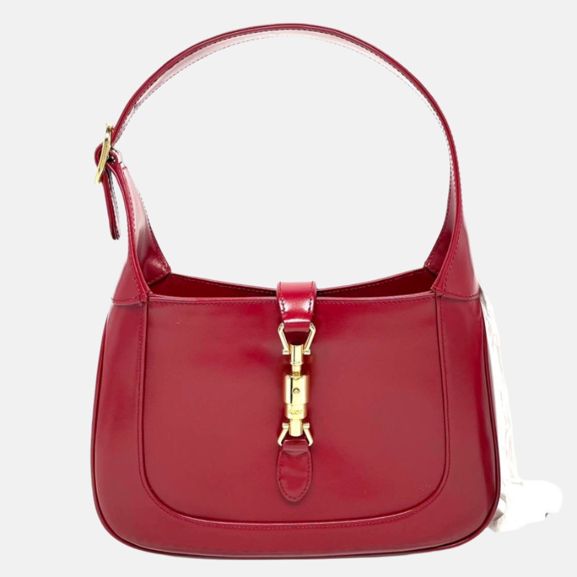 Gucci Jackie 1961 Red Leather Bag Small Shoulder Bag NEVER WORN