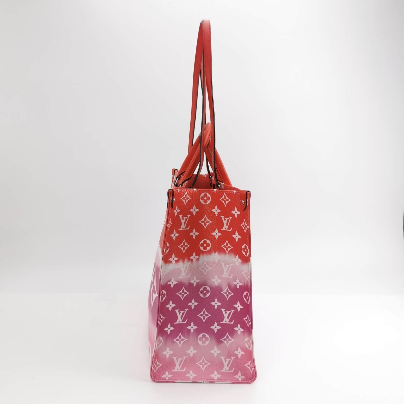 Louis Vuitton OnTheGo Monogram Escale Rouge Leather GM Tote Bag