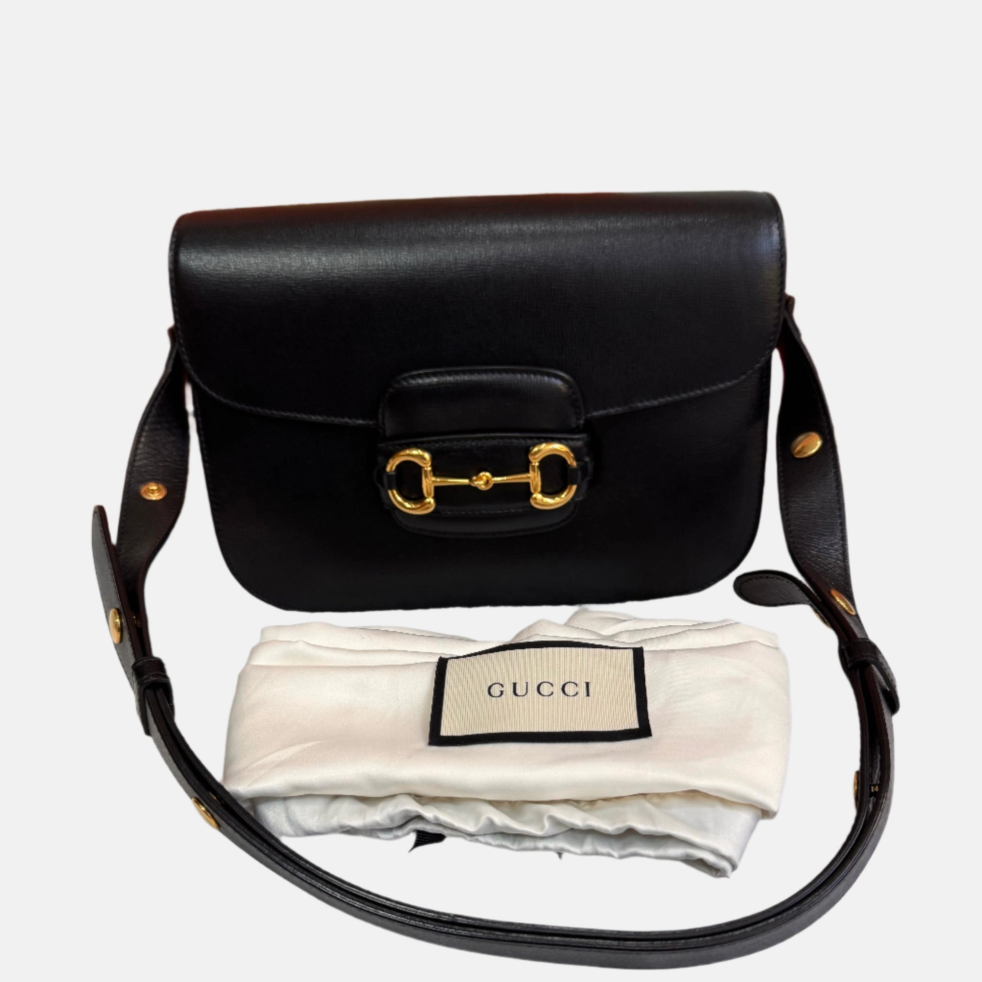 Gucci 1955 Horsebit Bag Small Black Leather