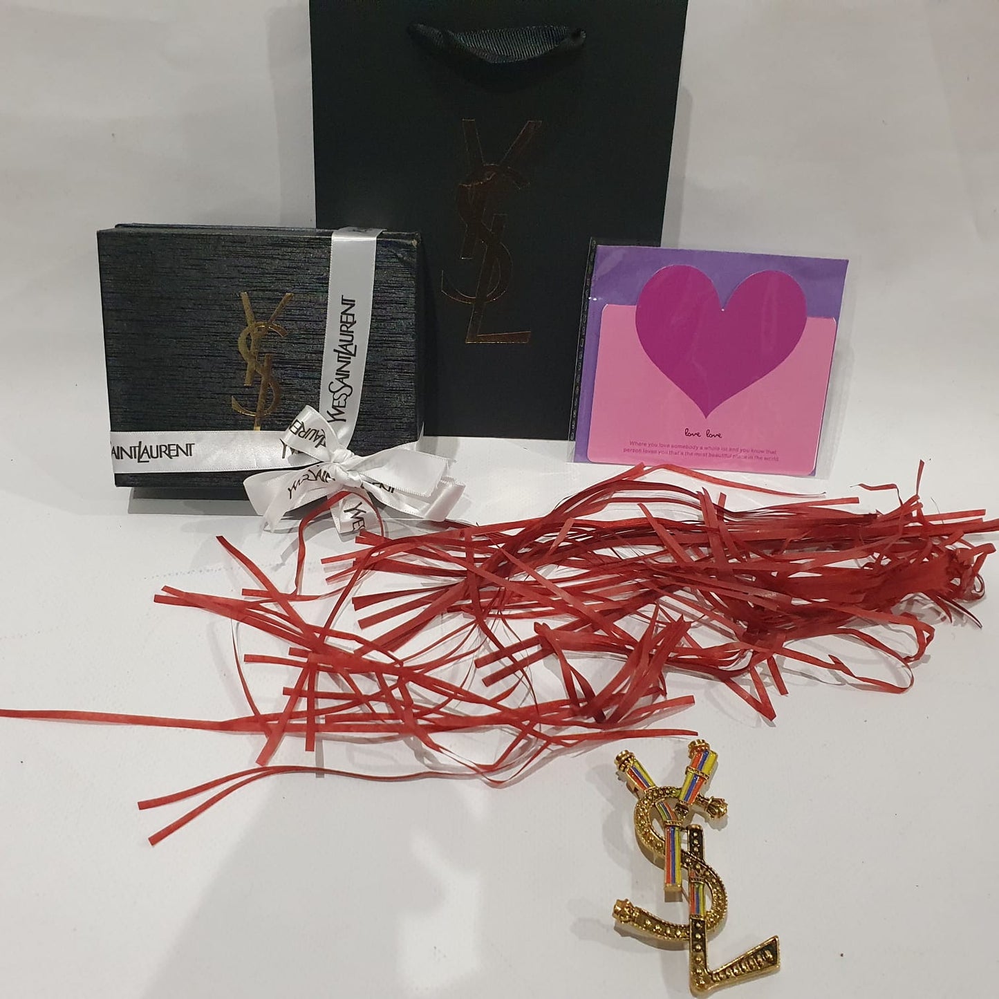 Yves Saint Laurent YSL Brooch Luxury Handbag