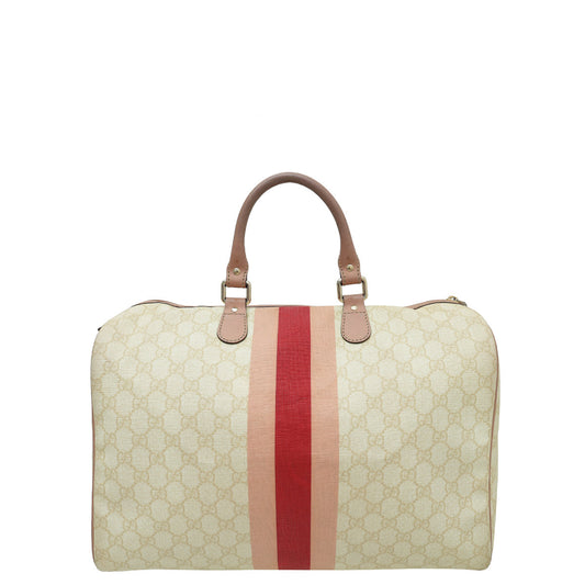 Gucci Leather Canvas Shoulder Bag