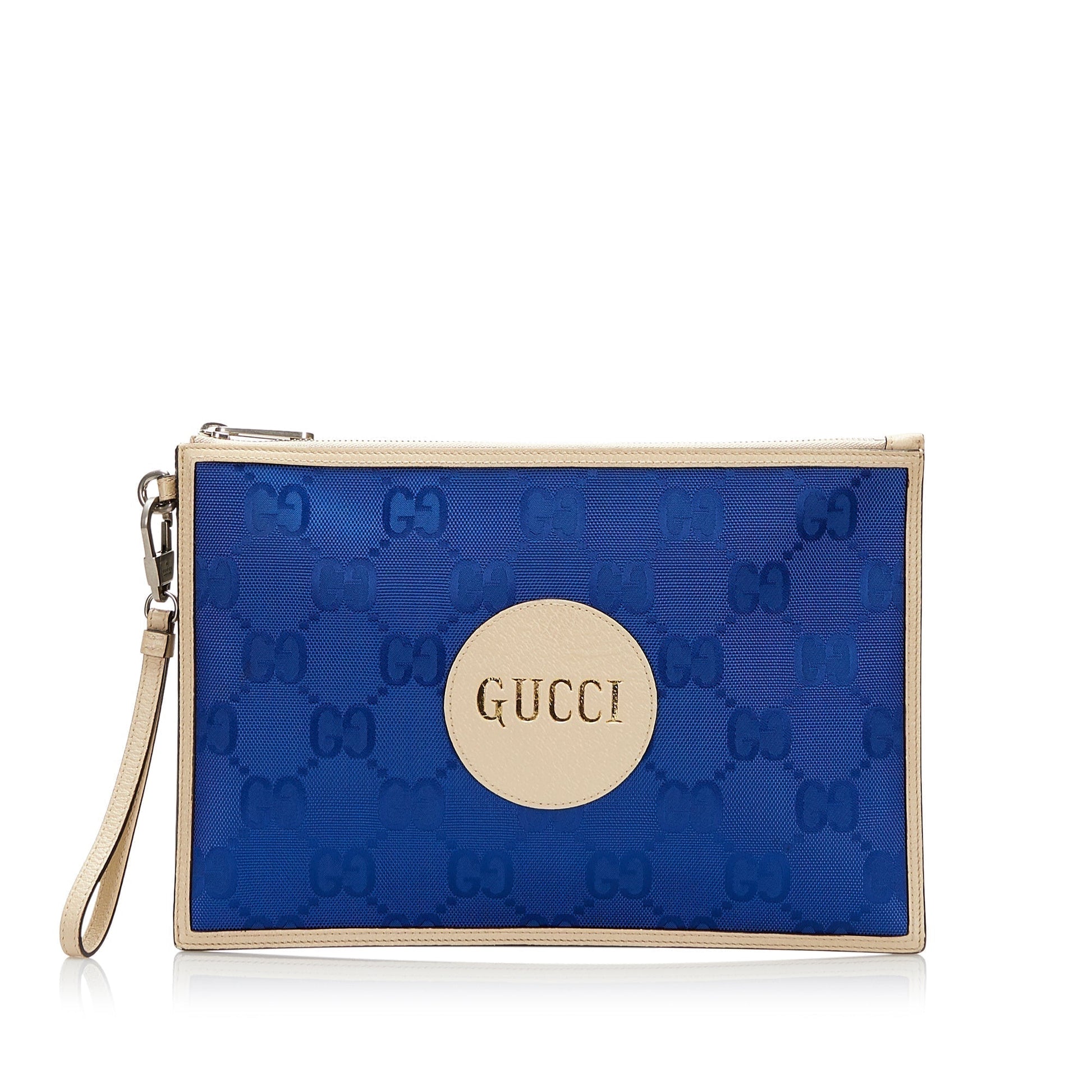 Gucci Nylon Leather Clutch