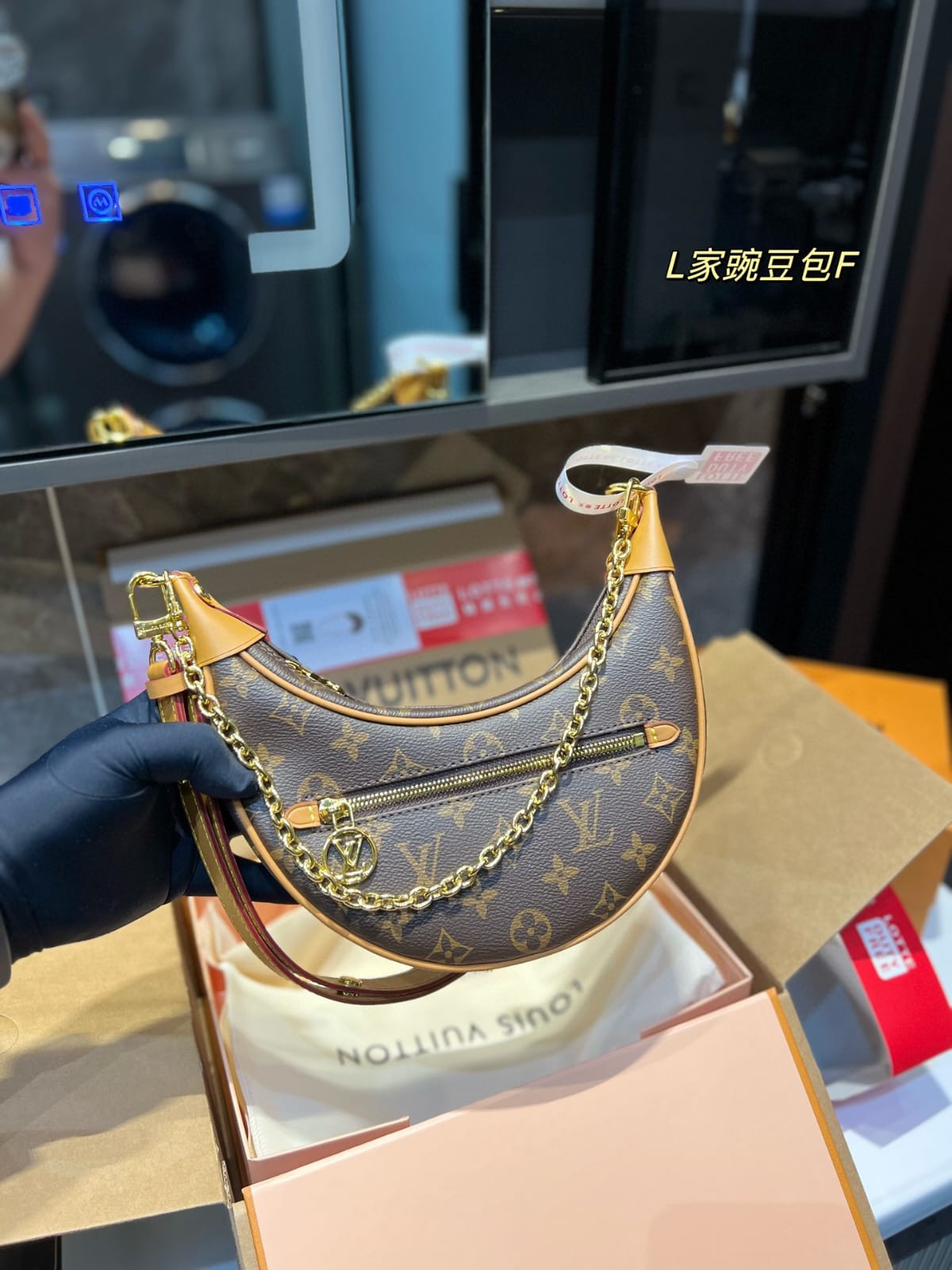 Louis Vuitton Loop monogram Handbag Twilly Scarf