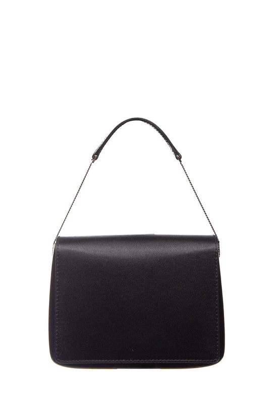 Gucci Black Satin and Leather Small Handbag