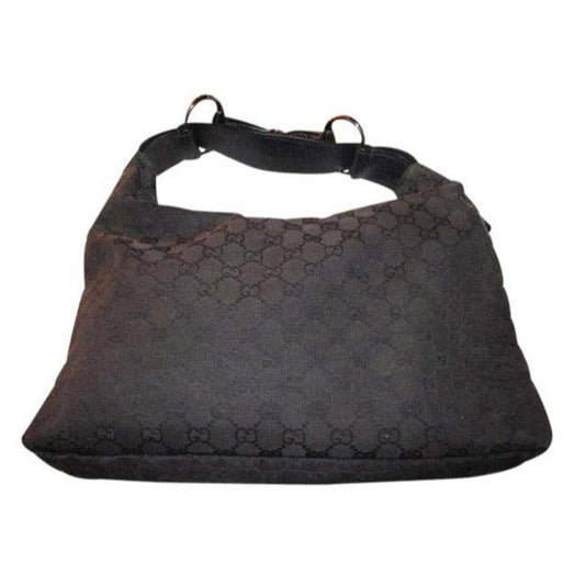 Gucci Leather Canvas Shoulder Bag