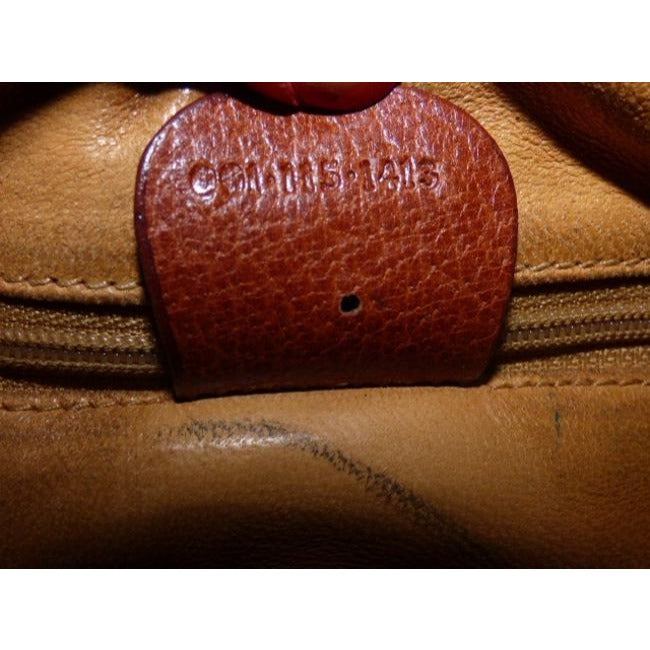 Gucci Leather Canvas Shoulder Bag