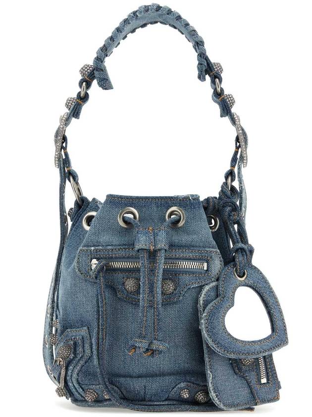Luxury Balenciaga Trending 2026 Le Cagole XS Bucket Bag Blue