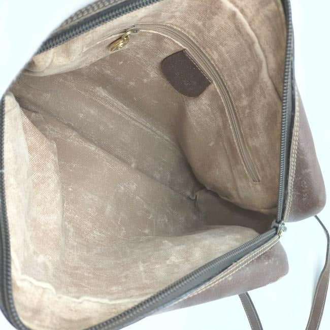 Gucci Leather Canvas Shoulder Bag
