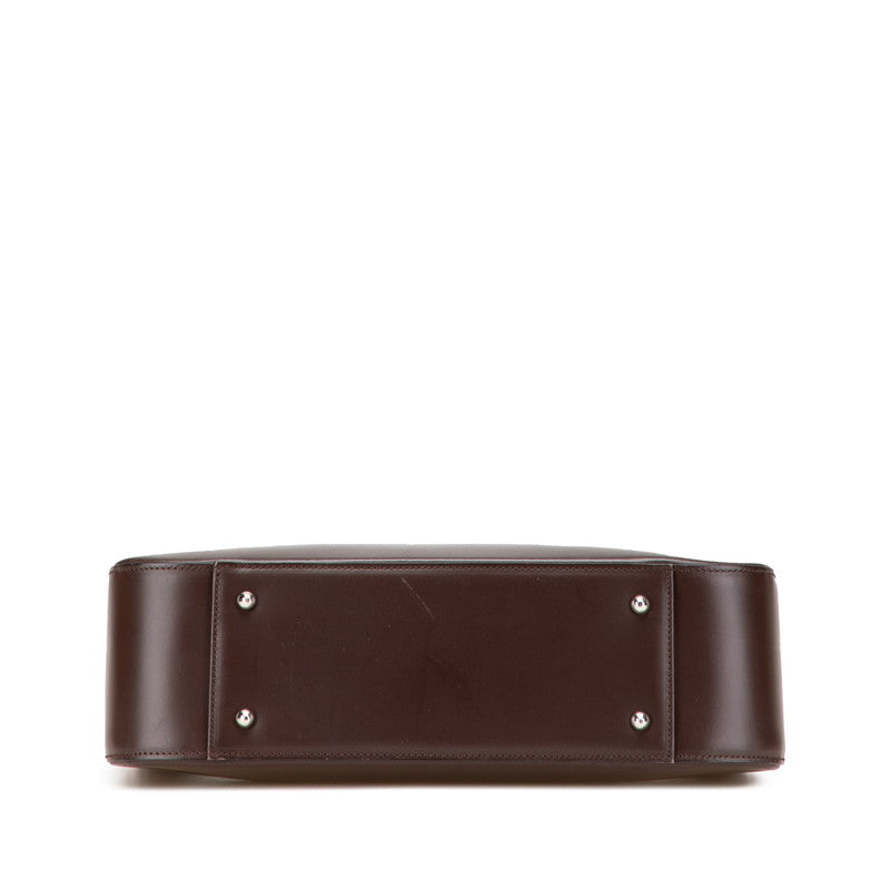 Burberry Shadow Horse Nova Check Leather Handbag