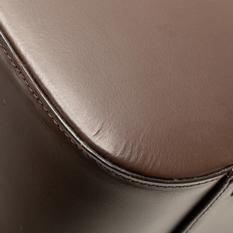 Burberry Shadow Horse Nova Check Leather Handbag