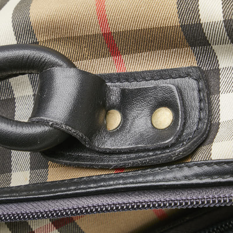 Burberry Nova Check Shadow Horse Canvas Leather 2way Shoulder Bag