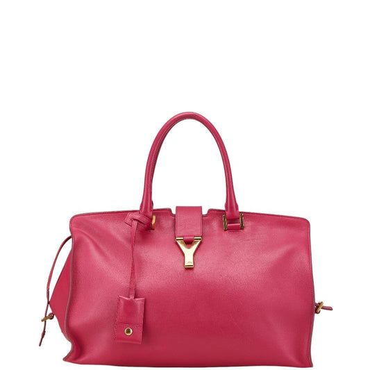 Saint Laurent Petit Cabas Y Line Leather Handbag