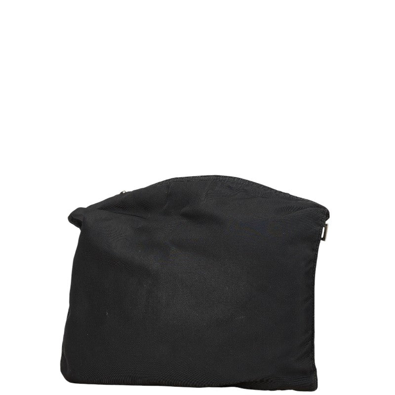Prada Triangle Logo Plate Nylon Shoulder Bag