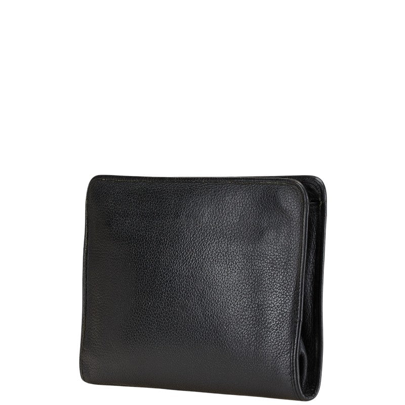 Burberry Nova Check Shadow Horse Leather Clutch Bag