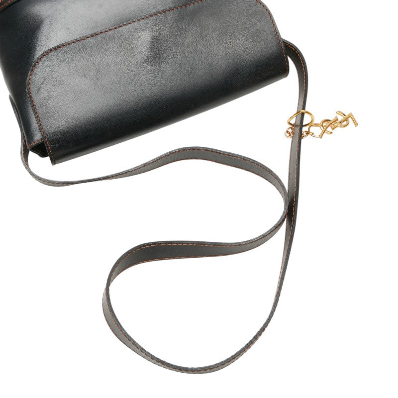 Saint Laurent YSL Cutout Leather Shoulder Bag