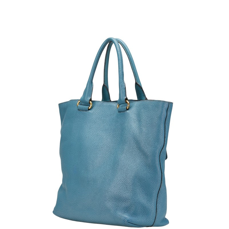 Prada Logo Hardware Leather 2way Bag