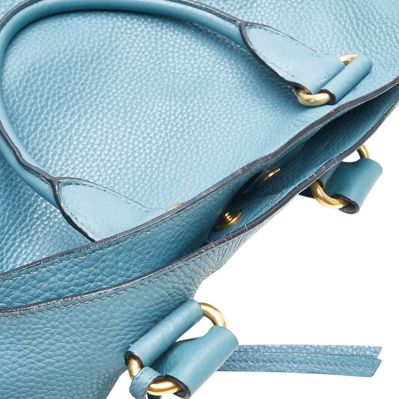 Prada Logo Hardware Leather 2way Bag