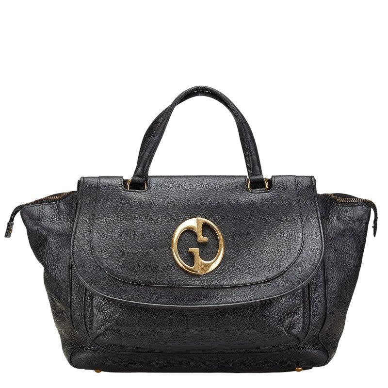 Gucci Double G Leather Boston Bag