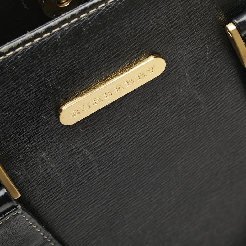 Burberry Shadow Horse Nova Check Leather Handbag