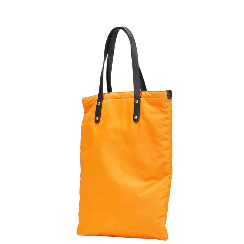 Burberry Logo Nylon Leather Tote Bag