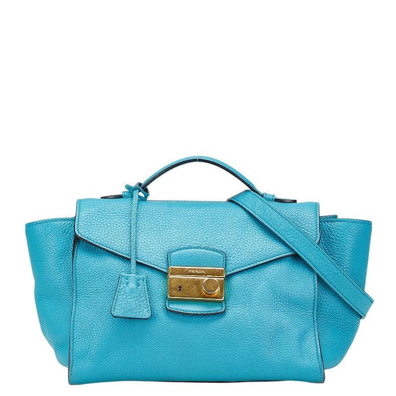 Prada Official Name Leather 2way Handbag