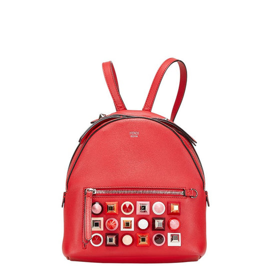 Fendi Studs Leather Backpack