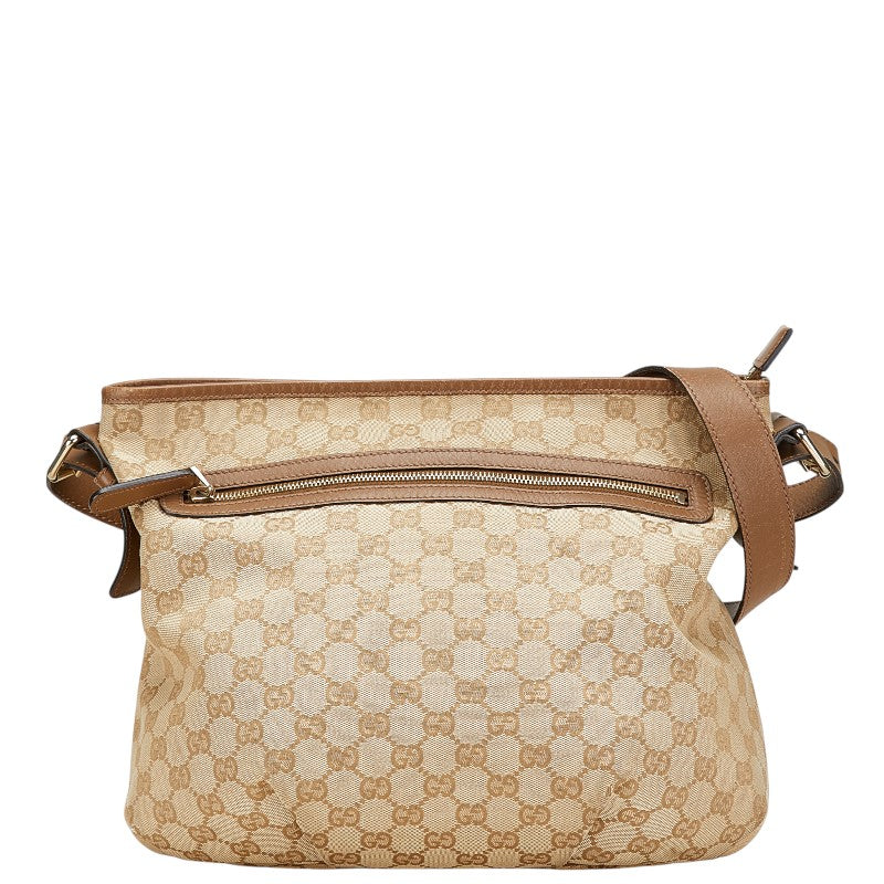 Gucci GG Canvas Canvas Leather Shoulder Bag