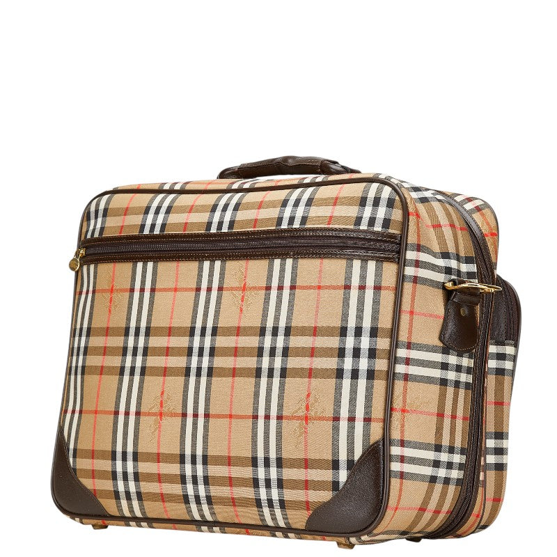 Burberry Nova Check Shadow Horse Canvas Leather 2way Bag