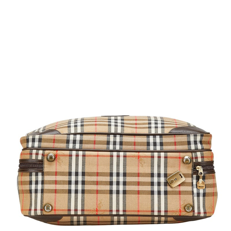 Burberry Nova Check Shadow Horse Canvas Leather 2way Bag