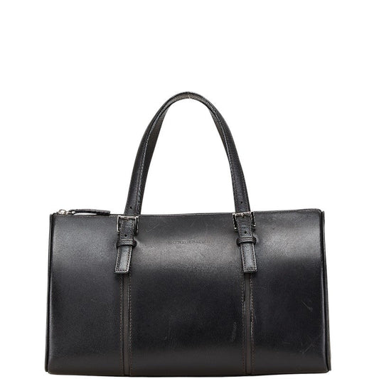 Burberry Nova Check Leather Boston Bag