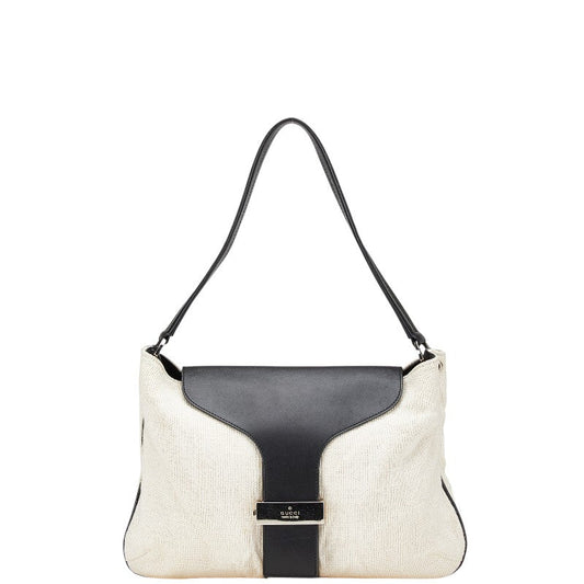 Gucci Canvas Leather Shoulder Bag