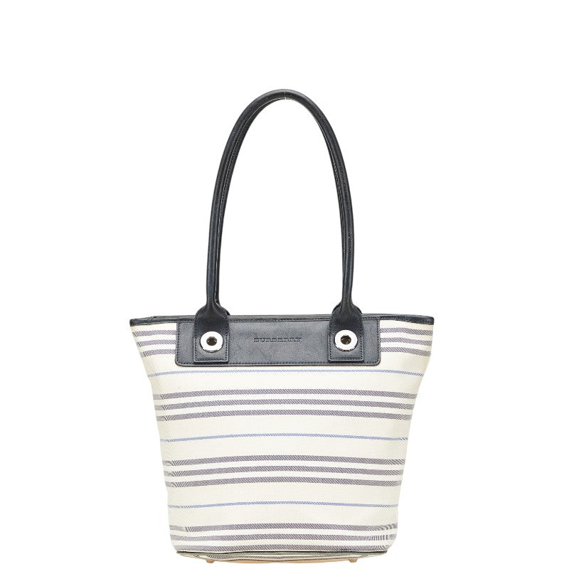 Burberry Canvas Leather Tote Bag
