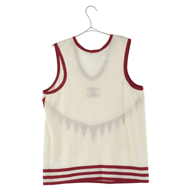 Chanel Coco Mark Linen Cashmere Cotton Top Handbag