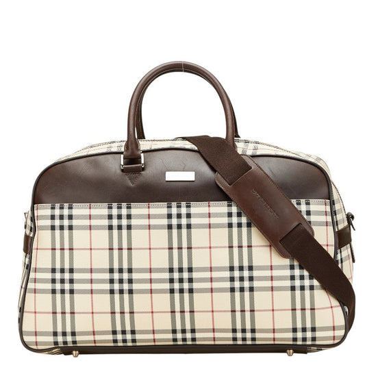 Burberry Nova Check Canvas Leather 2way Bag