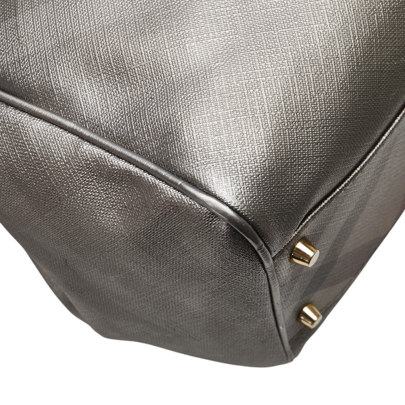 Burberry Check PVC Leather 2way Bag