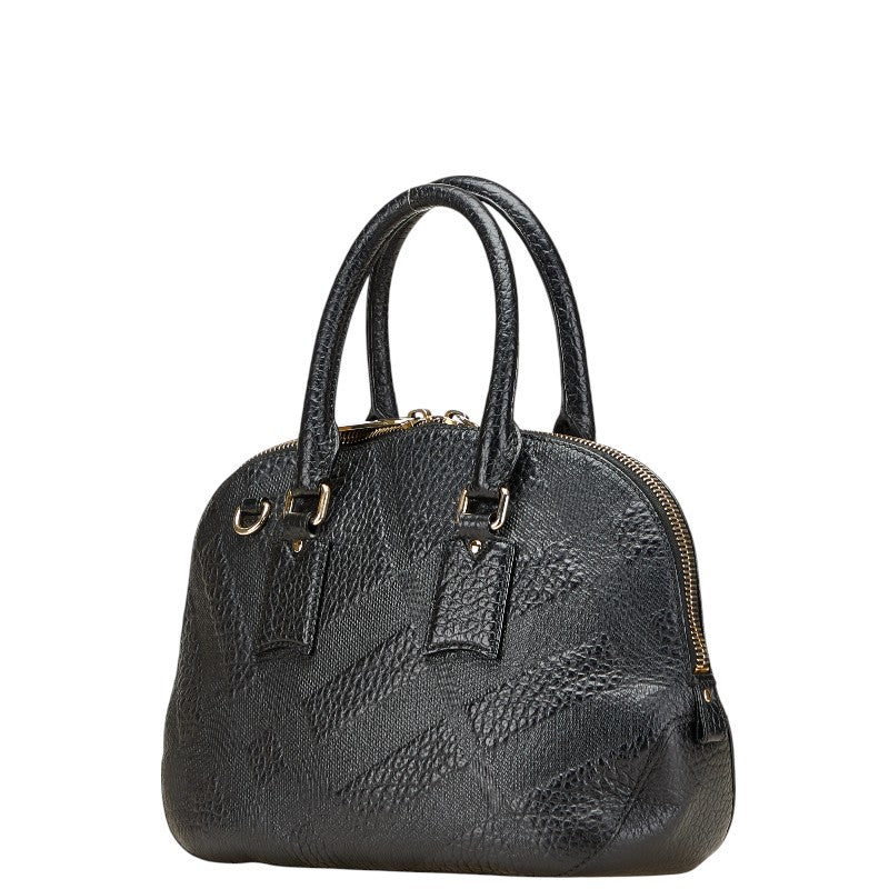 Burberry Logo Hardware Leather Handbag