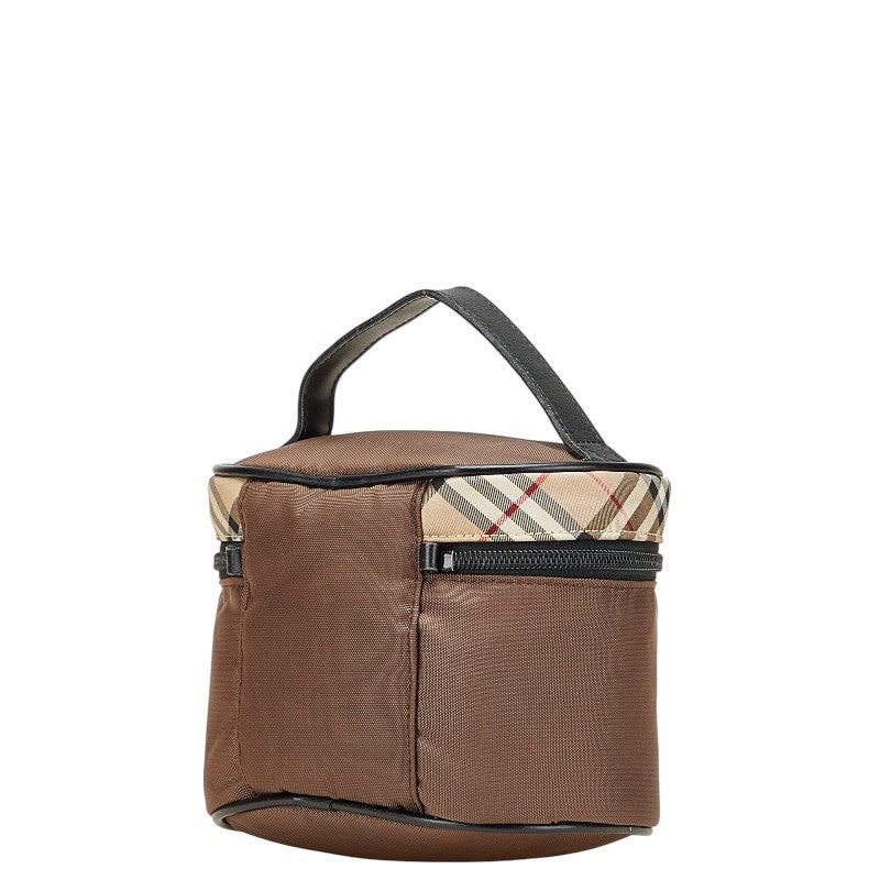 Burberry Nova Check Canvas Leather Vanity Bag