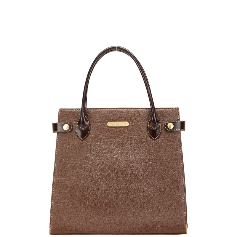 Burberry Nova Check Leather Handbag