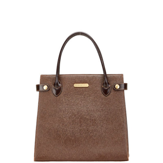 Burberry Nova Check Leather Handbag