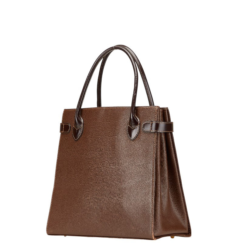 Burberry Nova Check Leather Handbag