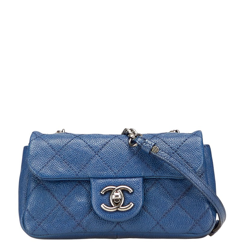 Chanel Coco Mark Matelasse Caviar Skin Shoulder Bag