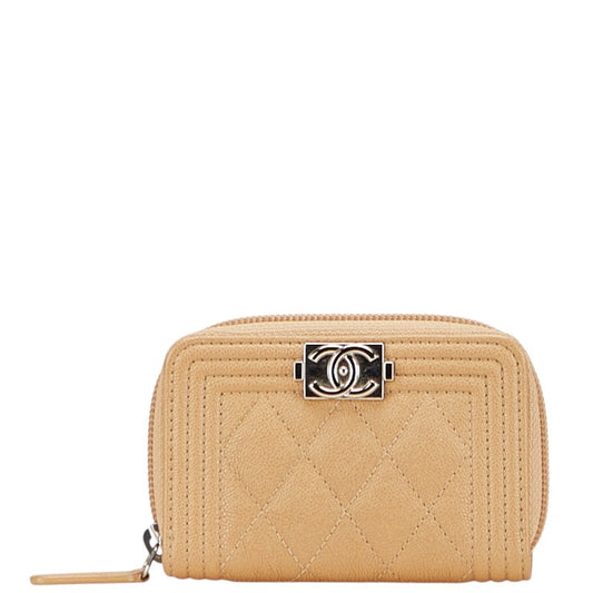 Chanel Boy Chanel Caviar Coin Case Handbag
