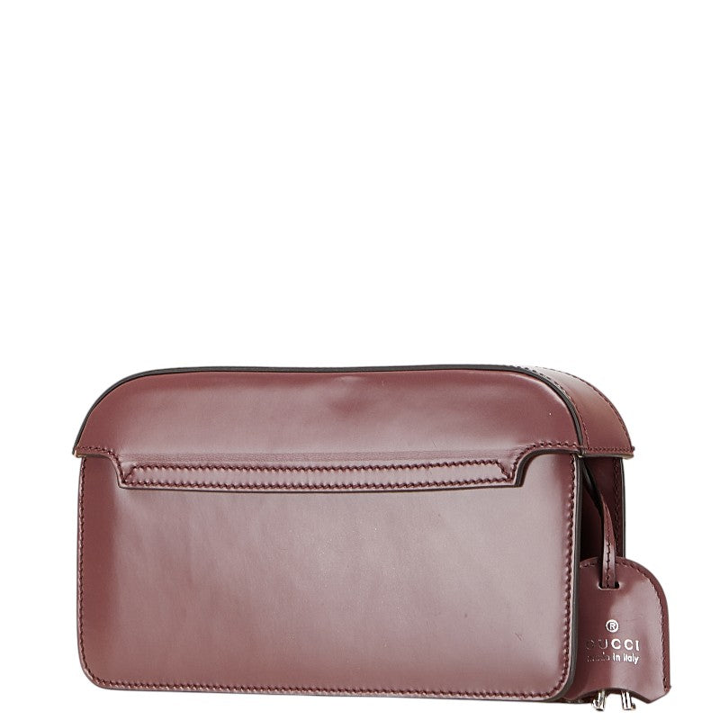 Gucci Lock Leather Clutch Bag