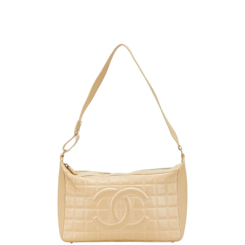 Chanel Coco Choco Bar Calfskin Shoulder Bag